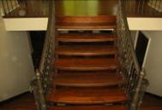 custom hardwood stair